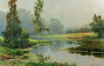 霧の朝 1897 年の古典的な風景 イワン・イワノビッチ Oil Paintings